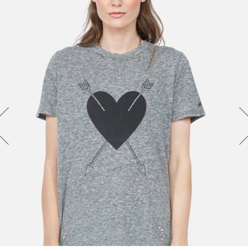 Lauren Moshi Love amore Heart Tee, Size M